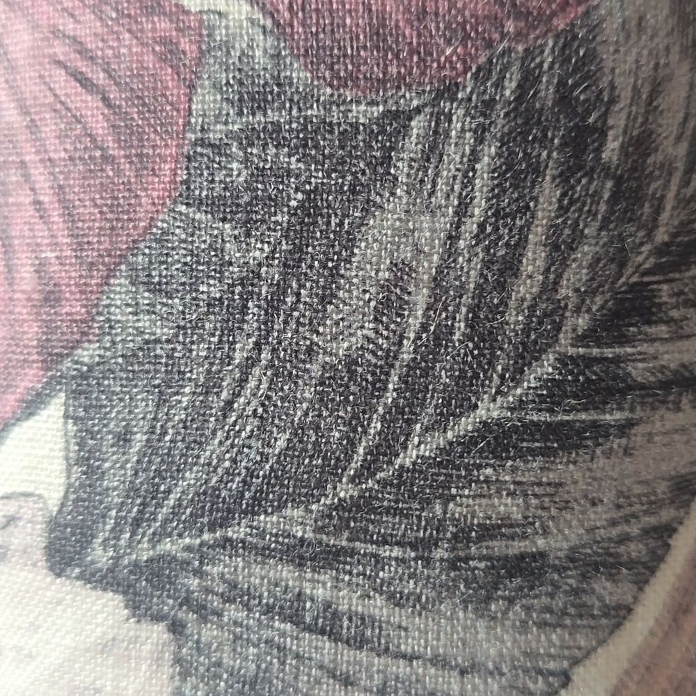 CB2 Eden Off White and Smoked Mauve Linen King Duvet Cover, Ratail $329.00 UAD - Picture 14 of 16